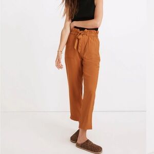 Madewell Dunaway Paperbag Pants L